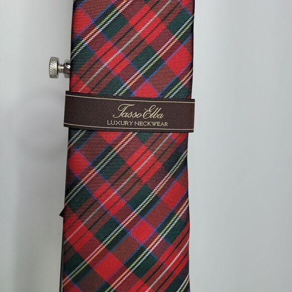 Tasso Elba Luxury Neckwear Silk Tie - Picture 2 of 5